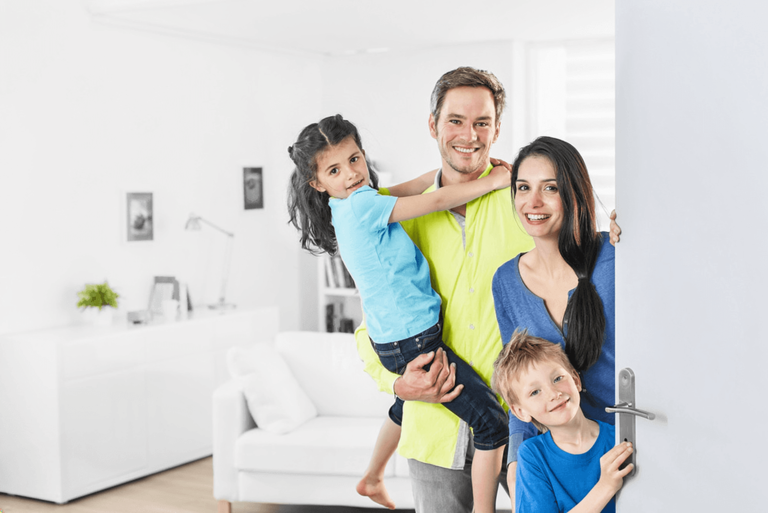 Eine Familie zu sehen.